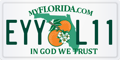 FL license plate EYYL11