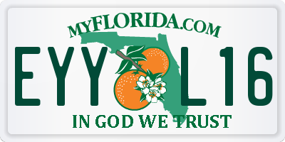 FL license plate EYYL16