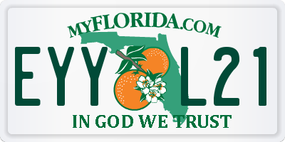 FL license plate EYYL21