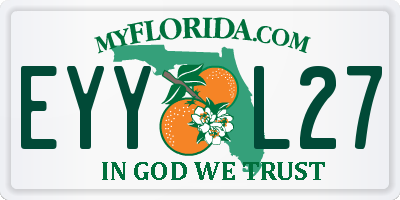 FL license plate EYYL27