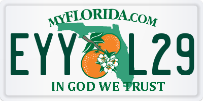 FL license plate EYYL29