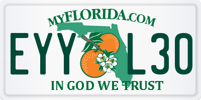 FL license plate EYYL30