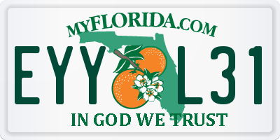 FL license plate EYYL31
