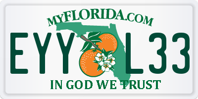 FL license plate EYYL33