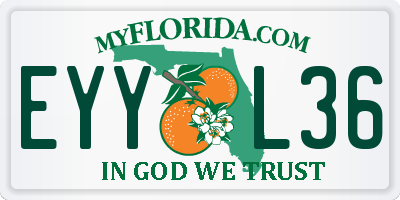 FL license plate EYYL36