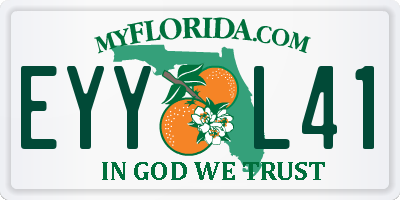 FL license plate EYYL41