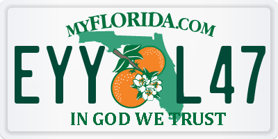 FL license plate EYYL47