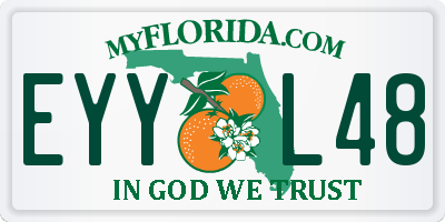 FL license plate EYYL48