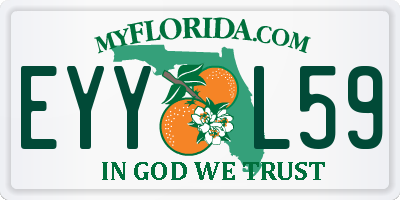 FL license plate EYYL59