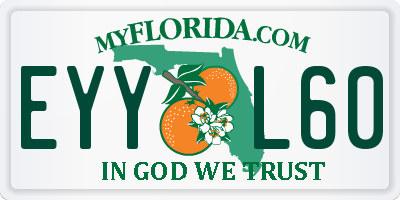 FL license plate EYYL60