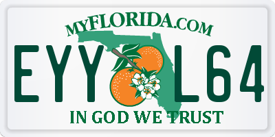 FL license plate EYYL64