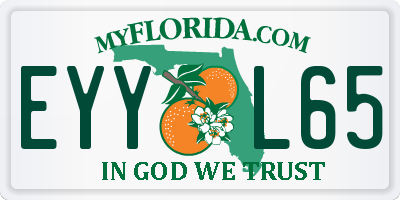 FL license plate EYYL65