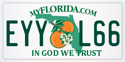 FL license plate EYYL66