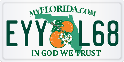 FL license plate EYYL68