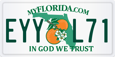 FL license plate EYYL71