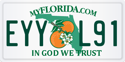 FL license plate EYYL91