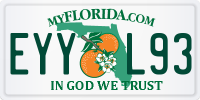 FL license plate EYYL93