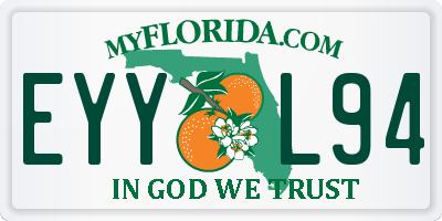 FL license plate EYYL94