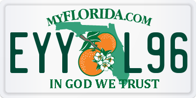 FL license plate EYYL96