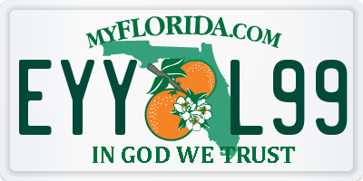 FL license plate EYYL99
