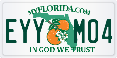 FL license plate EYYM04