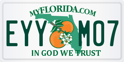 FL license plate EYYM07