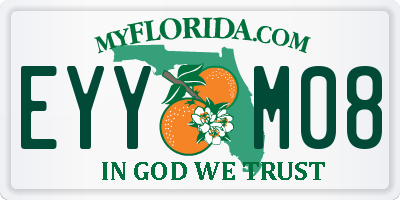 FL license plate EYYM08