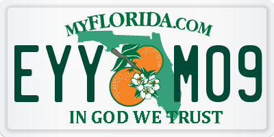 FL license plate EYYM09