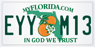 FL license plate EYYM13