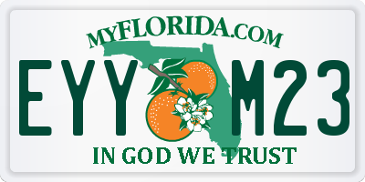 FL license plate EYYM23