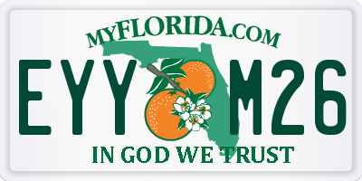 FL license plate EYYM26