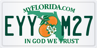FL license plate EYYM27