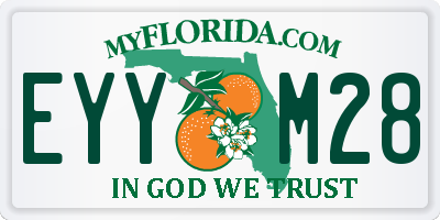 FL license plate EYYM28