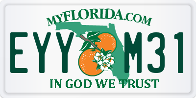 FL license plate EYYM31