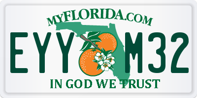FL license plate EYYM32