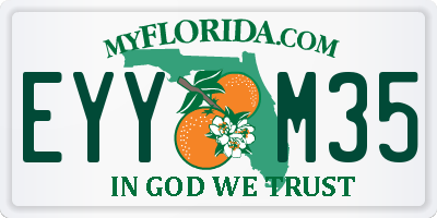 FL license plate EYYM35