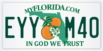 FL license plate EYYM40