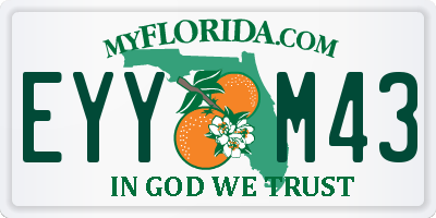 FL license plate EYYM43