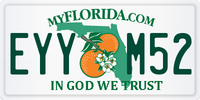 FL license plate EYYM52