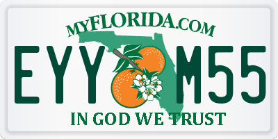 FL license plate EYYM55