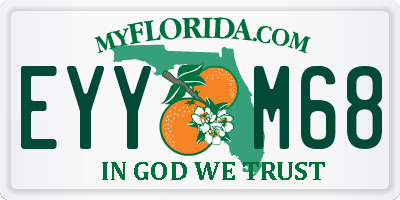FL license plate EYYM68