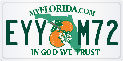 FL license plate EYYM72