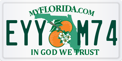 FL license plate EYYM74