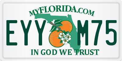 FL license plate EYYM75