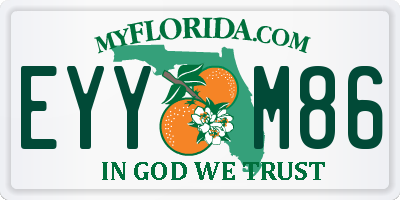 FL license plate EYYM86