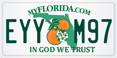 FL license plate EYYM97