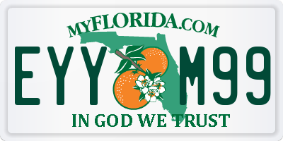 FL license plate EYYM99