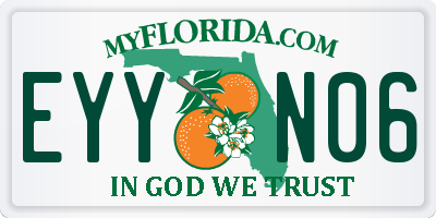 FL license plate EYYN06