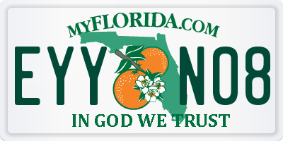 FL license plate EYYN08