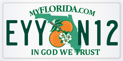 FL license plate EYYN12